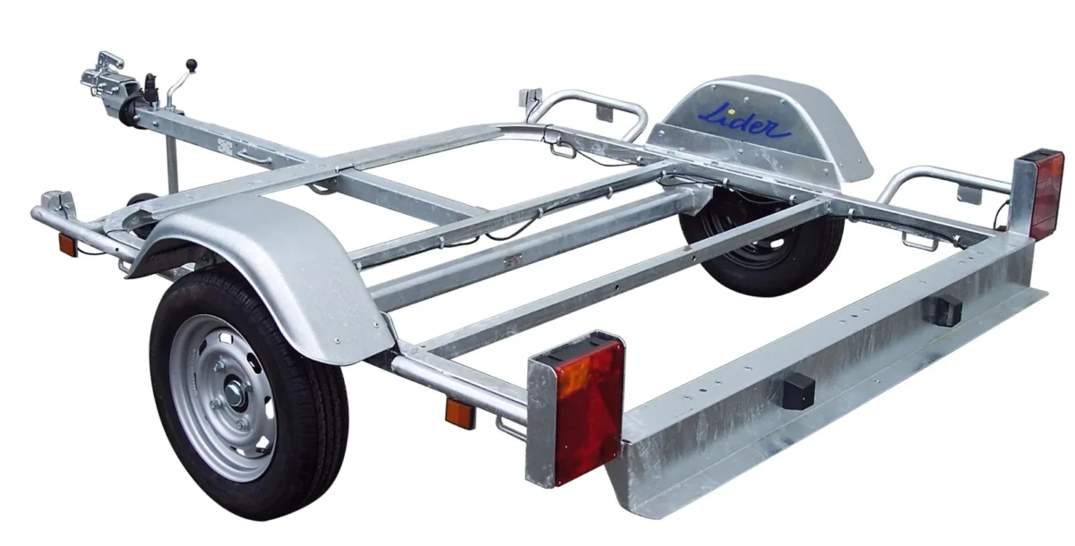 Remorque LIDER grand châssis 750 – Porte moto – Image 1